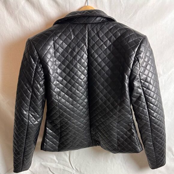 Diamond quilted blazer suit skirt set - Picture 6 of 16